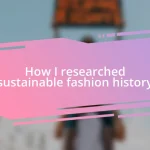 How I researched sustainable fashion history